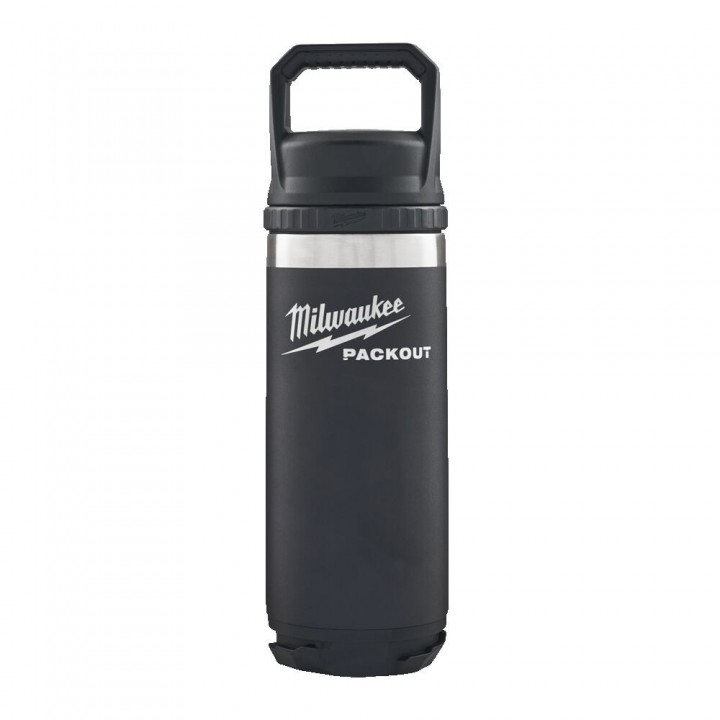 Sticla Milwaukee PACKOUT BOTTLE, 532 ml, CHUG LID BLACK