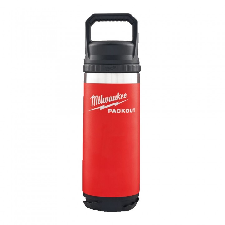 Sticla Milwaukee PACKOUT BOTTLE, 532 ml, CHUG LID RED