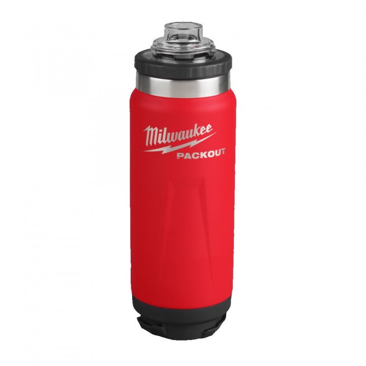 Sticla Milwaukee PACKOUT BOTTLE, 532 ml, CHUG LID RED