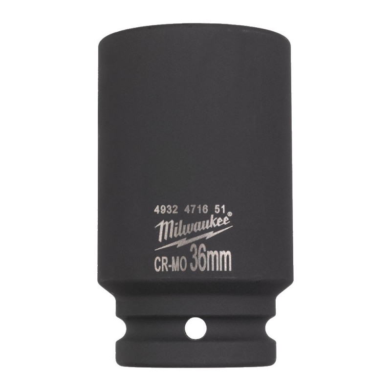 Cheie Tubulara de Impact Milwaukee Shockwave 3/4", lunga - 36 mm