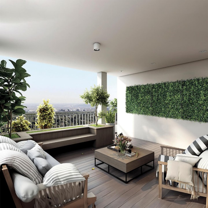 Perete verde artificial LAURO, 100 cm x 100 cm, Nortene Perete verde artificial LAURO, 100 cm x 100 cm, Nortene