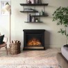 Semineu electric TAGU HAGEN DEEP BLACK PowerFlame - Negru