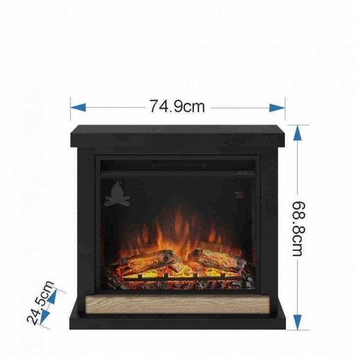 Semineu electric TAGU HAGEN DEEP BLACK PowerFlame - Negru Semineu electric TAGU HAGEN DEEP BLACK PowerFlame - Negru