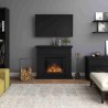 Semineu electric TAGU LARSEN DEEP BLACK PowerFlame - Negru