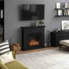 Semineu electric TAGU LARSEN DEEP BLACK PowerFlame - Negru