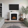 Semineu electric TAGU HELMI PURE WHITE PowerFlame - Alb