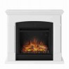 Semineu electric TAGU HELMI PURE WHITE PowerFlame - Alb