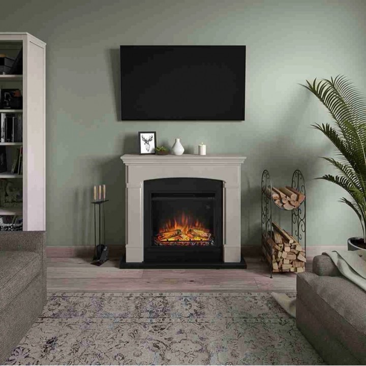 Semineu electric TAGU HELMI LIGHT BEIGE PowerFlame Semineu electric TAGU HELMI LIGHT BEIGE PowerFlame