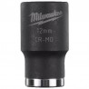 Cheie Tubulara de Impact Milwaukee Shockwave 1/2'', scurta - 12 mm