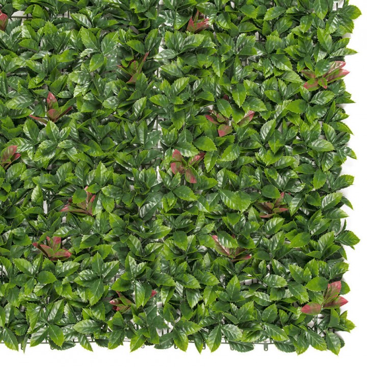 Perete verde artificial RED LAURO, 100 cm x 100 cm, Nortene Perete verde artificial RED LAURO, 100 cm x 100 cm, Nortene