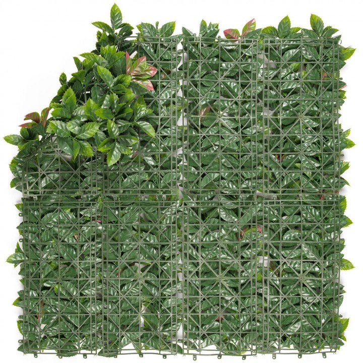 Perete verde artificial RED LAURO, 100 cm x 100 cm, Nortene Perete verde artificial RED LAURO, 100 cm x 100 cm, Nortene