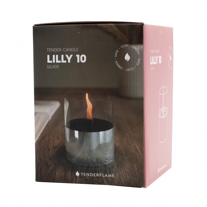 Lumanare ambientala TenderFlame LILLY 10 SILVER GLASS Lumanare ambientala TenderFlame LILLY 10 SILVER GLASS