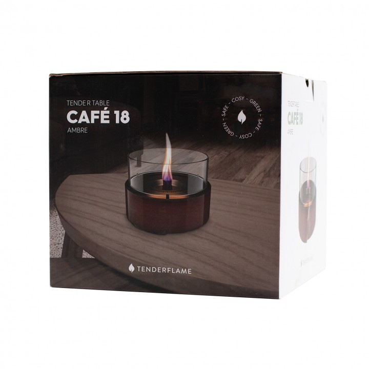 Lumanare ambientala TenderFlame CAFE 18 AMBER REACTIVE GLAZE