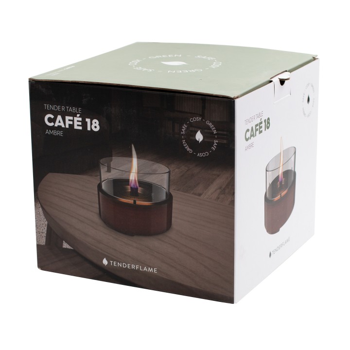 Lumanare ambientala TenderFlame CAFE 18 AMBER REACTIVE GLAZE