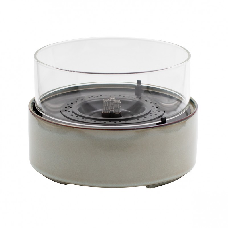 Lumanare ambientala TenderFlame CAFE 18 GREEN REACTIVE GLAZE