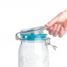 Set 3 borcane Kilner cu clip de 2l/68 oz, capace vid, pompa AIRTENDER