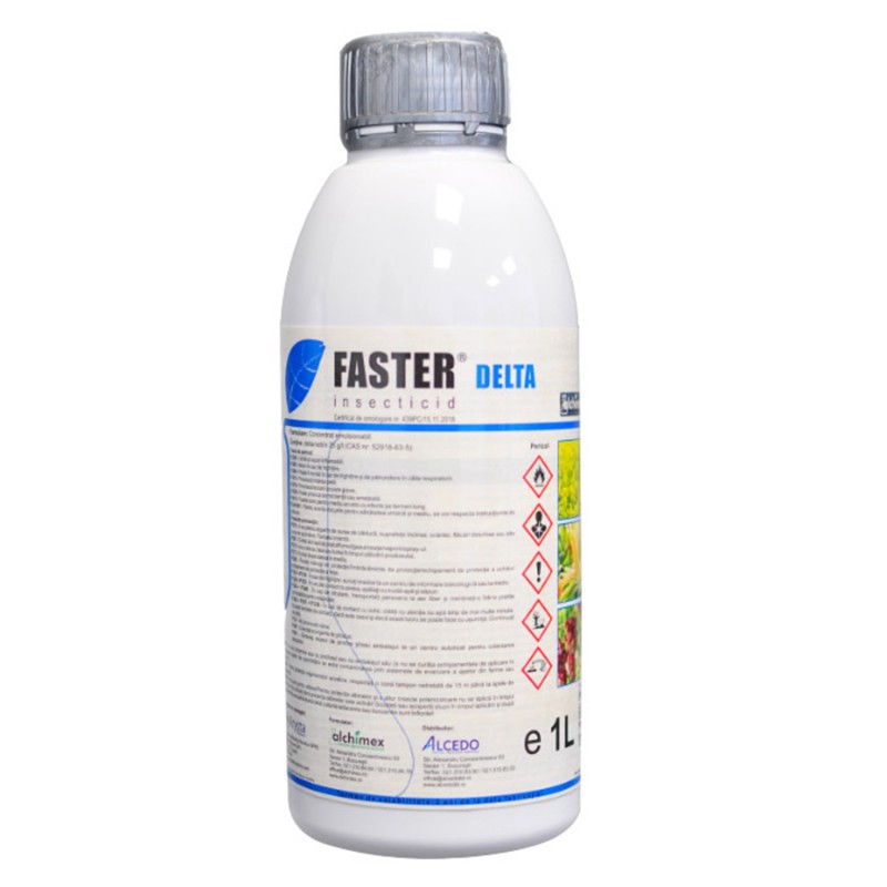 Insecticid FASTER DELTA, Alchimex - 1 Litru, Deltamethrin 25 g/l