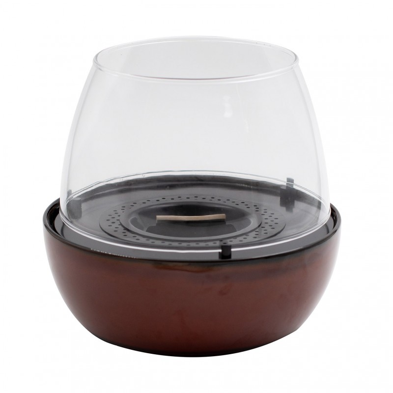 Lumanare ambientala TenderFlame TULIP 18 AMBER REACTIVE GLAZE