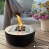 Semineu de masa TenderFlame CARNATION BLACK CERAMIC