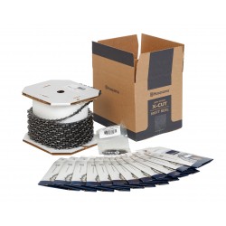 Rola lant Husqvarna X-Cut C85, Taietor Chisel, Pas 3/8, Calibru 1,5 mm, Include cutii si Zale de legatura