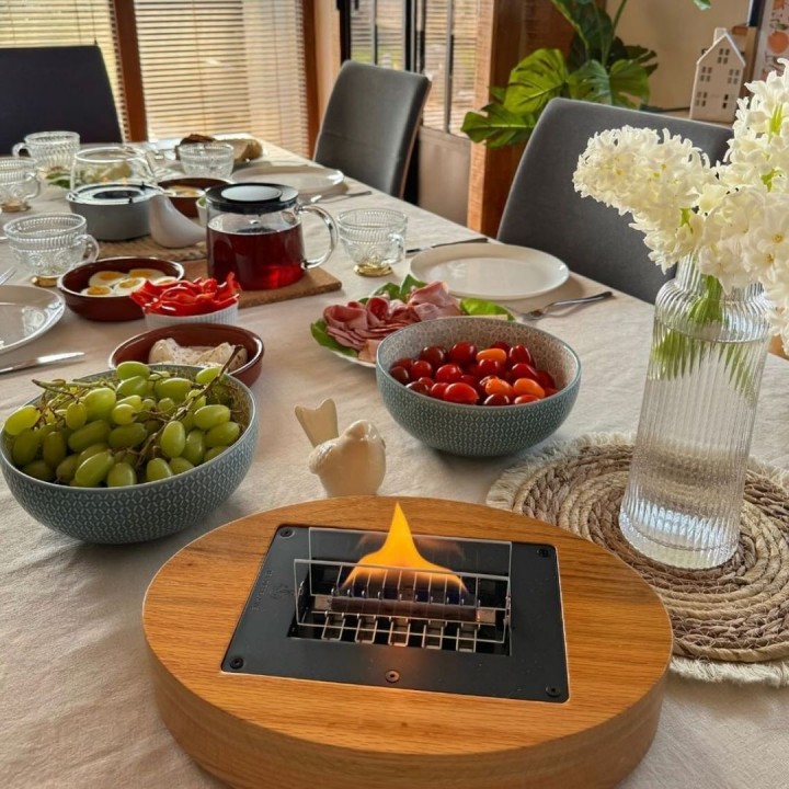 Semineu masa TenderFlame CARNATION NATURAL OAK Semineu masa TenderFlame CARNATION NATURAL OAK