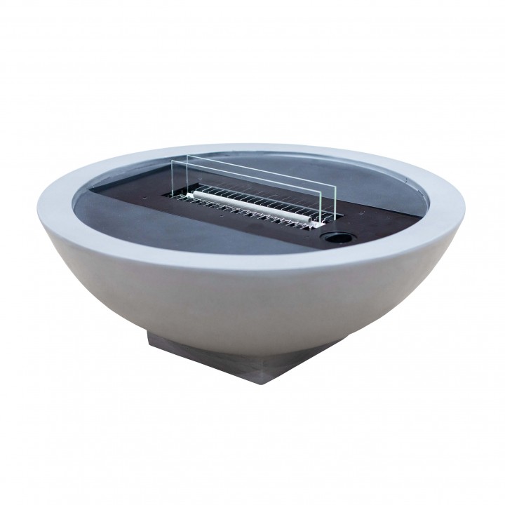 Semineu exterior TenderFlame IRIS CONCRETE CERAMIC, mobil, usor Semineu exterior TenderFlame IRIS CONCRETE CERAMIC, mobil, usor