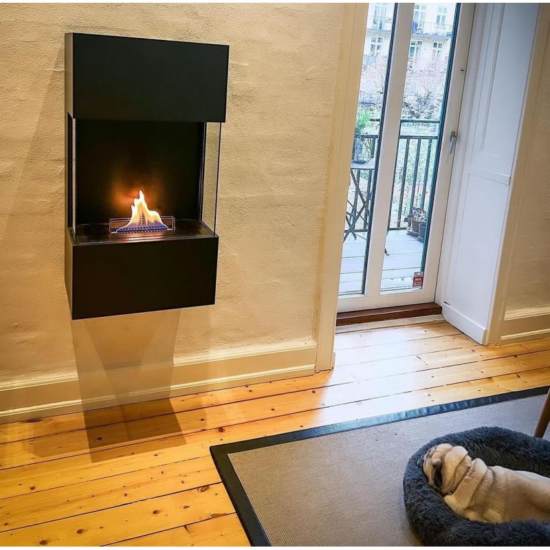 Semineu perete TenderFlame INDIE WALL 180 BLACK