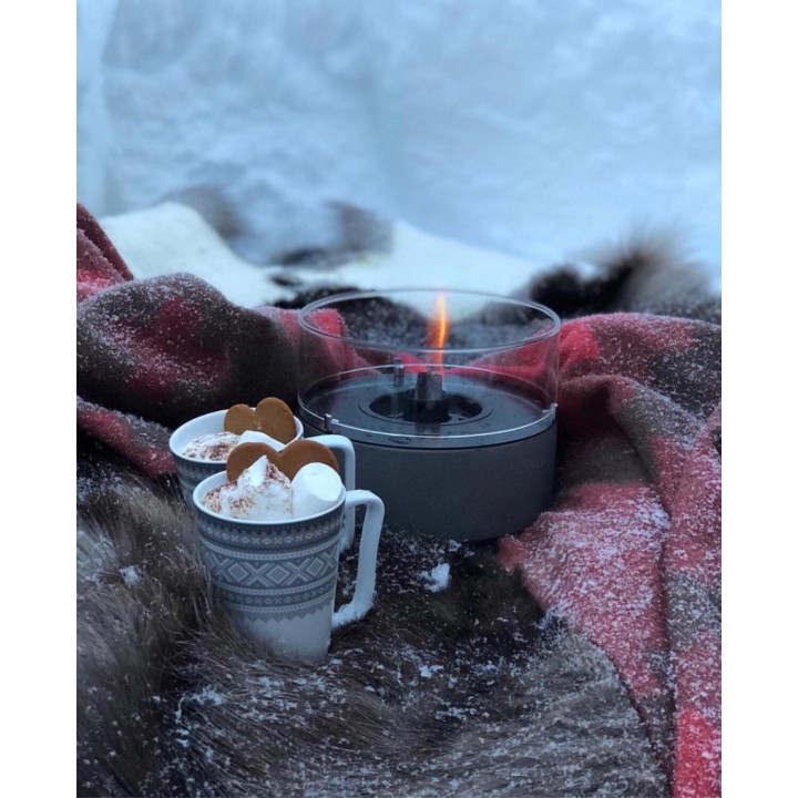 Lumanare ambientala TenderFlame CAFE 18 CONCRETE CERAMIC