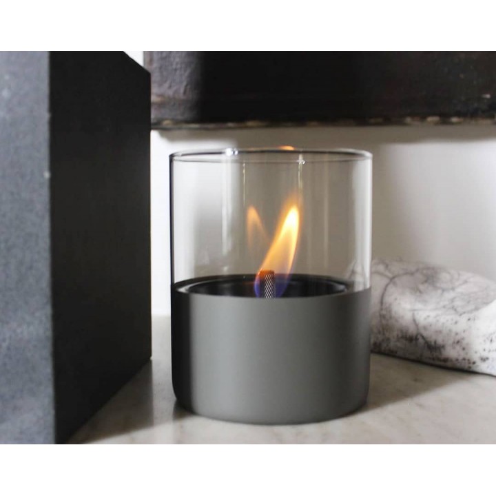 Lumanare ambientala TenderFlame LILLY 10 DARK GREY GLASS Lumanare ambientala TenderFlame LILLY 10 DARK GREY GLASS