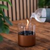 Pachet Lumanare ambientala TenderFlame LILLY 10 COPPER GLASS + TenderFuel 500 ml