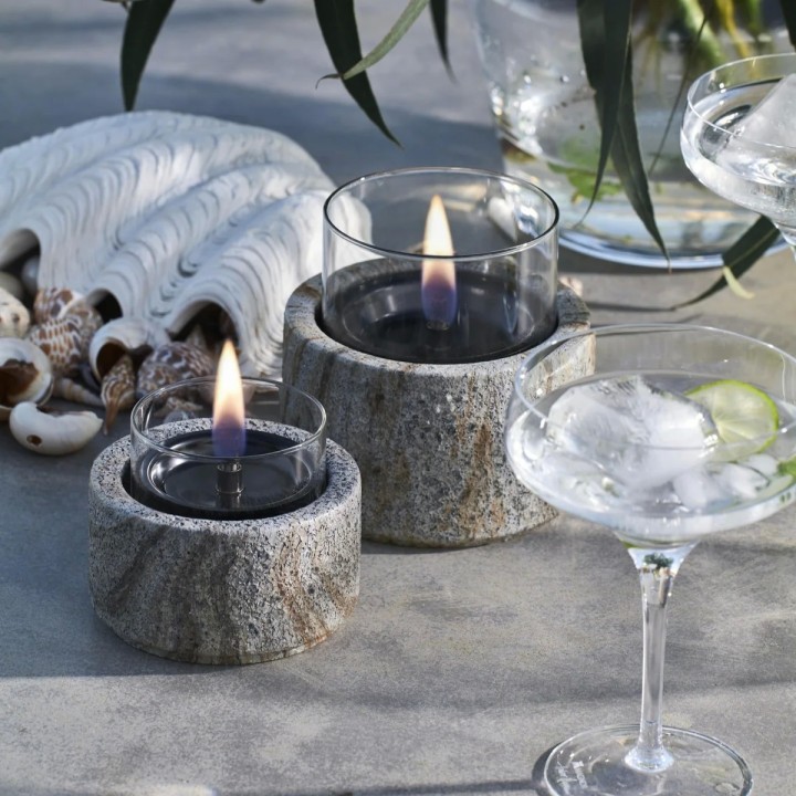 Lumanare ambientala TenderFlame SLATE 12