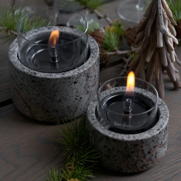 Lumanare ambientala TenderFlame SLATE 12