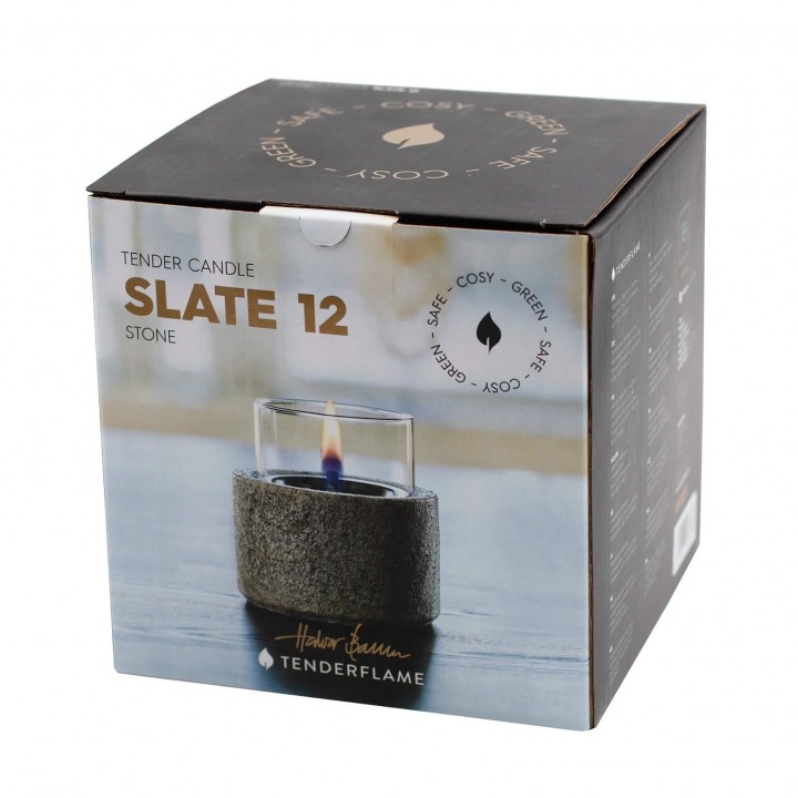 Lumanare ambientala TenderFlame SLATE 12