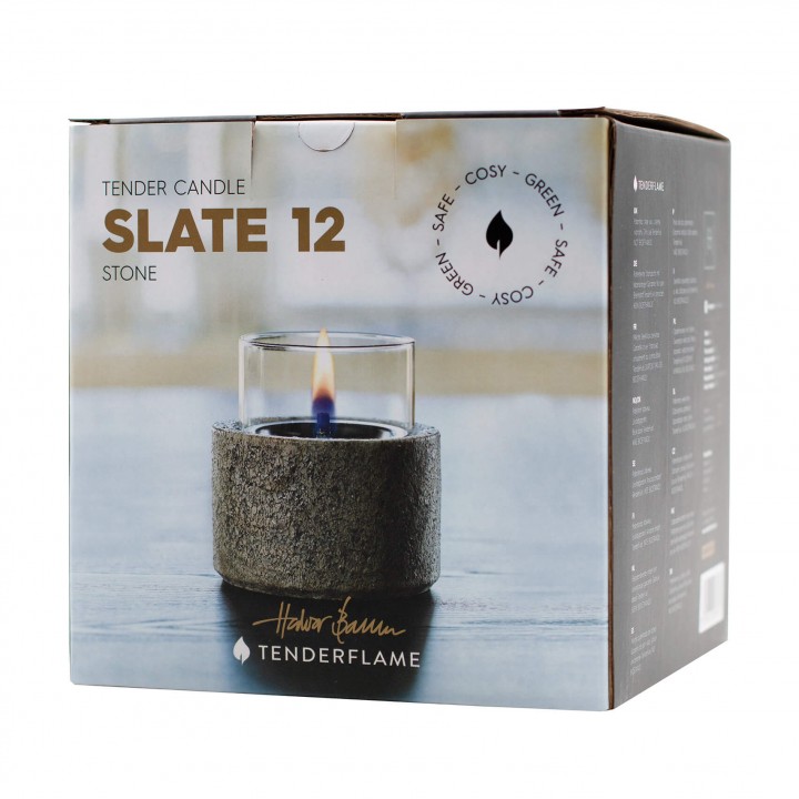 Lumanare ambientala TenderFlame SLATE 12