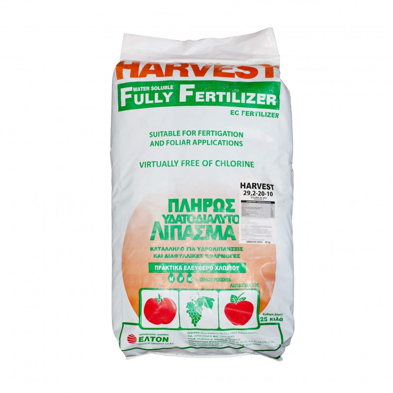 Ingrasamant foliar HARVEST 29.2-20-10 + ME - 25 kg