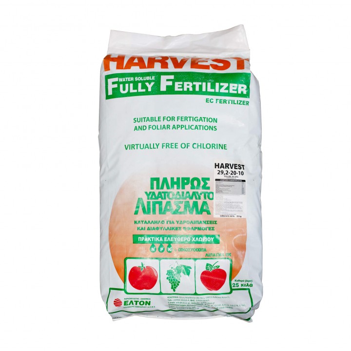 Ingrasamant foliar HARVEST 29.2-20-10 + ME - 25 kg