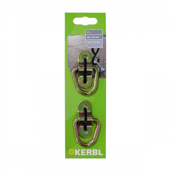 Ochi de ancorare Kerbl cu suport de fixare - 58 × 20 mm - Pachet 2 buc Ochi de ancorare Kerbl cu suport de fixare - 58 × 20 mm - Pachet 2 buc