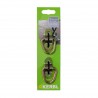 Ochi de ancorare Kerbl cu suport de fixare - 58 × 20 mm - Pachet 2 buc