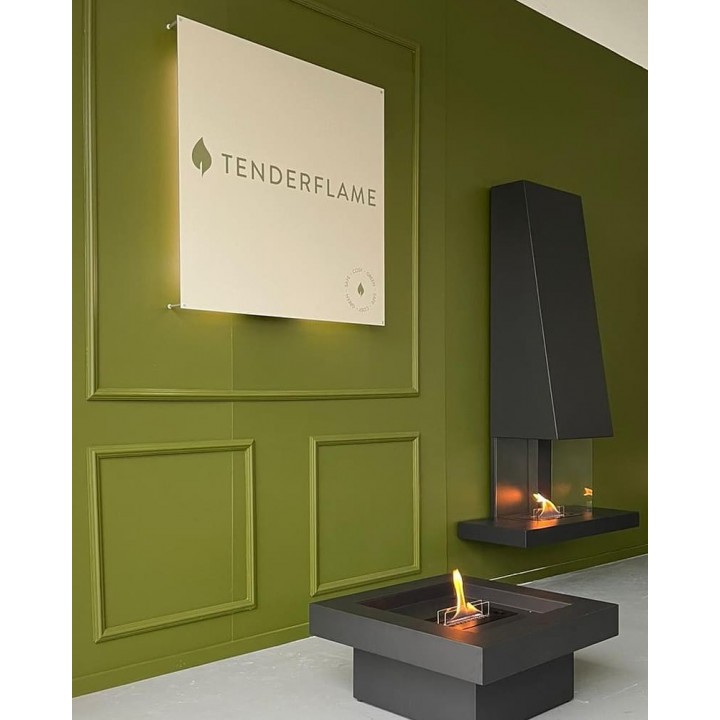 Semineu perete TenderFlame RAFF BLACK, nu necesita cos!