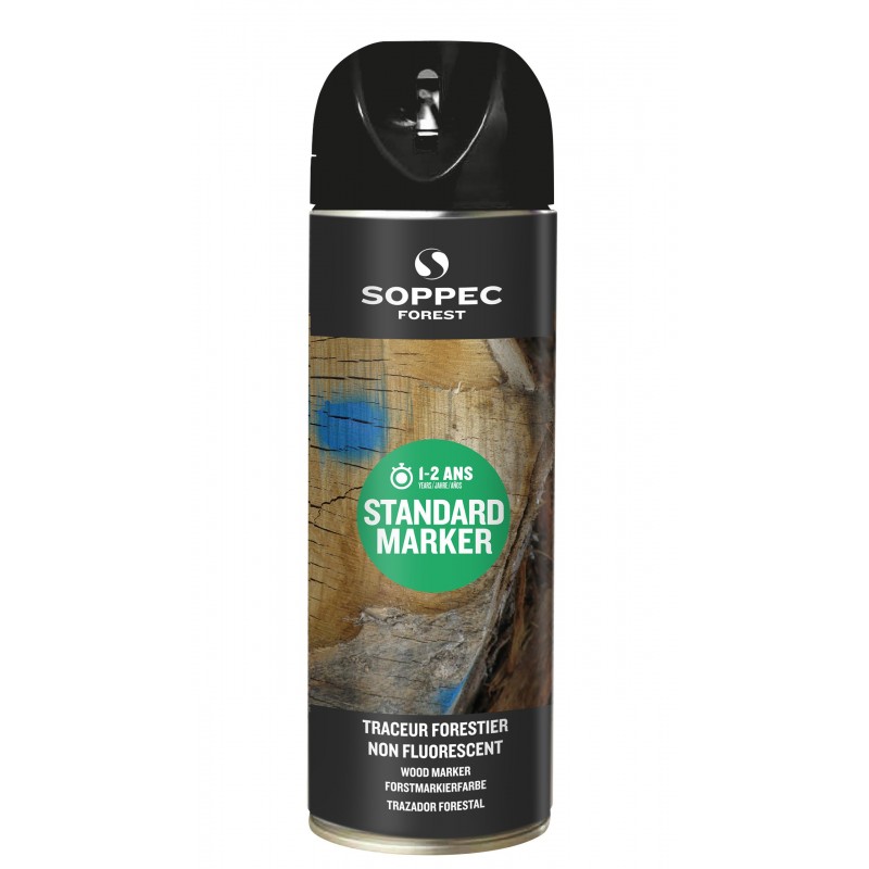 Spray Forestier SOPPEC STANDARD, Negru Mat - 500 ml
