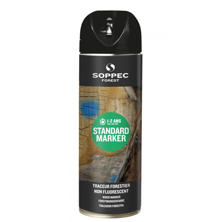 Spray Forestier SOPPEC STANDARD, Negru Mat - 500 ml Spray Forestier SOPPEC STANDARD, Negru Mat - 500 ml