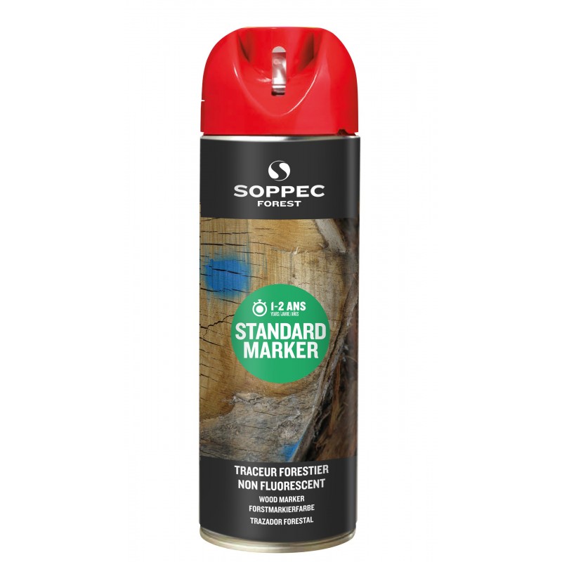 Spray Forestier SOPPEC STANDARD, Rosu Mat - 500 ml