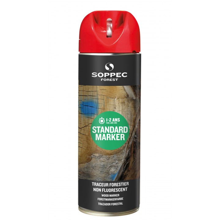 Spray Forestier SOPPEC STANDARD, Rosu Mat - 500 ml Spray Forestier SOPPEC STANDARD, Rosu Mat - 500 ml