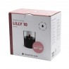 Pachet Lumanare ambientala TenderFlame LILLY 10 BLACK GLASS + TenderFuel 500 ml + Bricheta