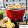 Gratar carbuni LOTUS GRILL Classic G340 Portocaliu, Portabil, Suprafata gatit 32 cm