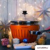 Gratar carbuni LOTUS GRILL Classic G340 Portocaliu, Portabil, Suprafata gatit 32 cm