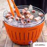 Gratar carbuni LOTUS GRILL Classic G340 Portocaliu, Portabil, Suprafata gatit 32 cm