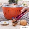 Gratar carbuni LOTUS GRILL Classic G340 Portocaliu, Portabil, Suprafata gatit 32 cm