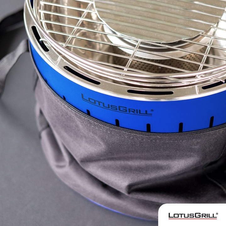 Gratar carbuni LOTUS GRILL Classic G340 Albastru, consum REDUS carbuni