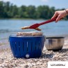 Gratar carbuni LOTUS GRILL Classic G340 Albastru, Portabil, Suprafata gatit 32 cm